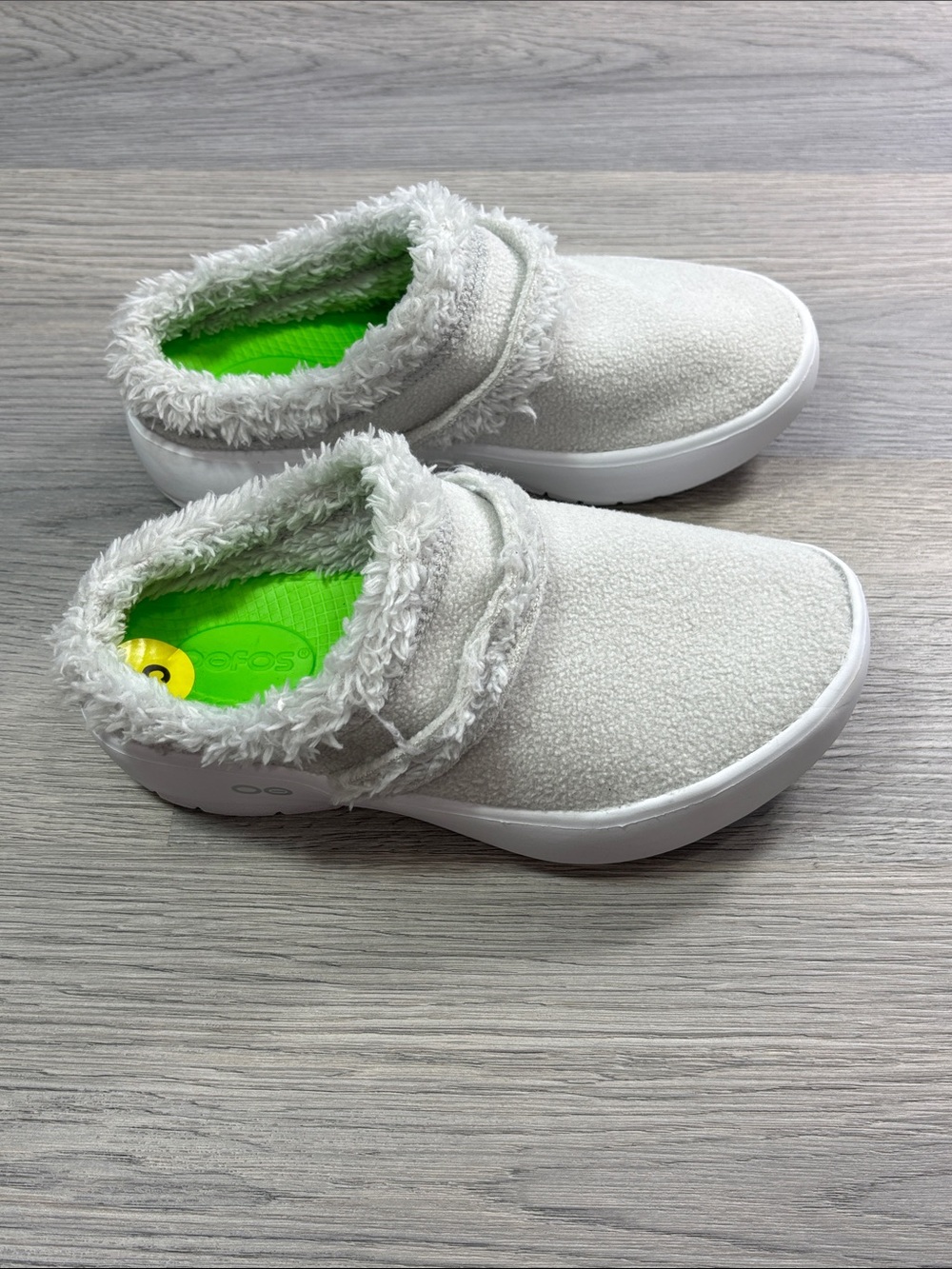 OOFOS Gray OOcoozie Slip-on Clog Mule - Womens 5 NEW - Picture 4 of 9